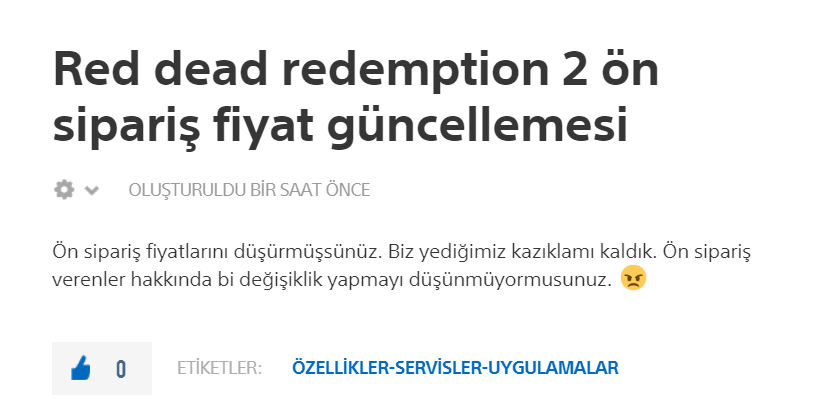 sony fiyat değişikliği